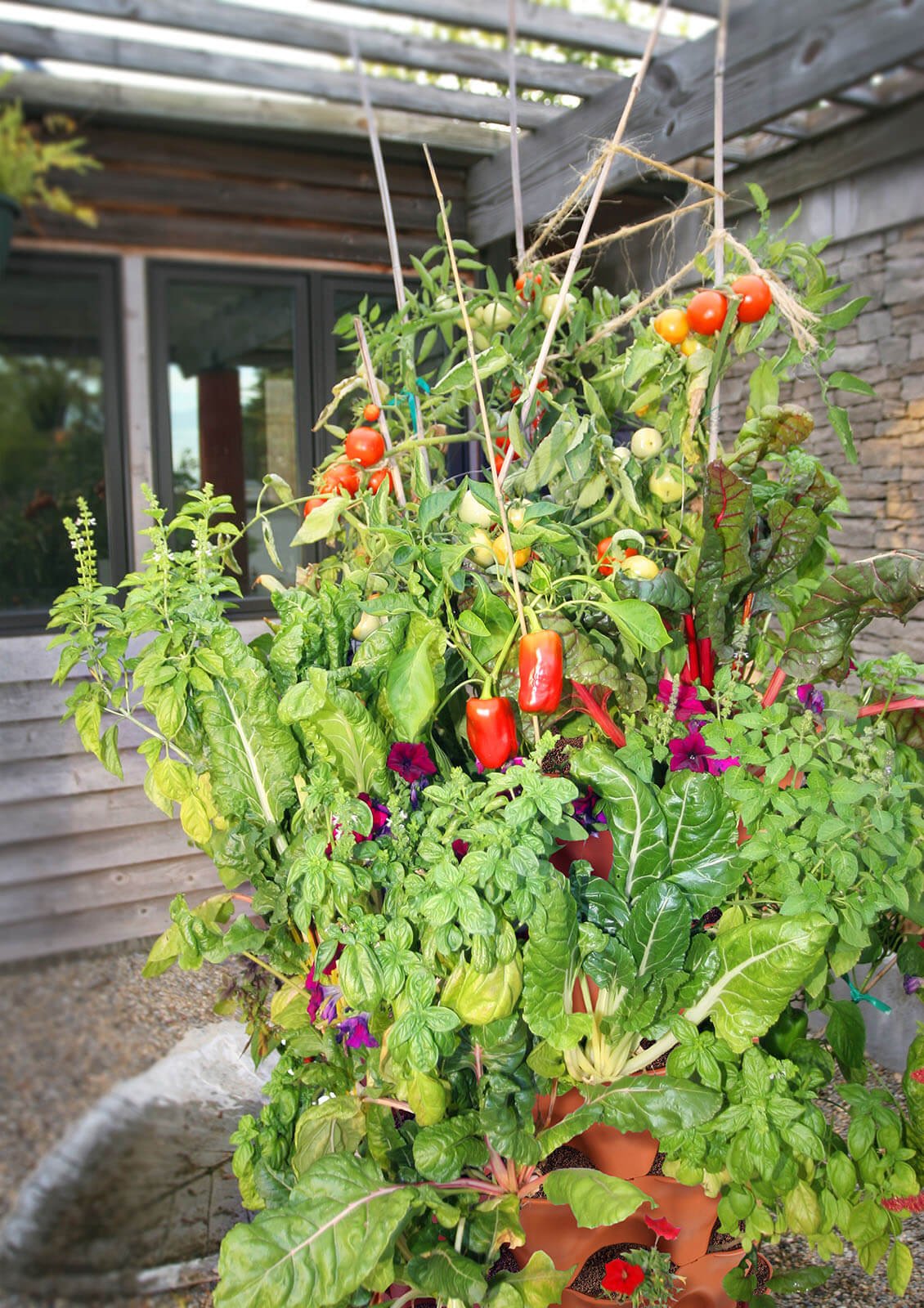 Garden Tower 2™, 50 - Plant Composting Vertical Garden Planter - Elm Dirt -