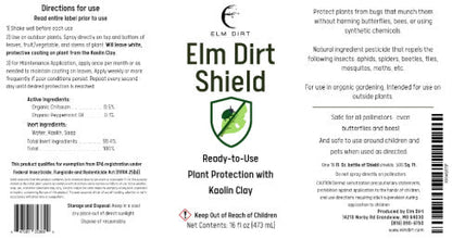 Elm Dirt's Shield, All Natural Pesticide - Elm Dirt - 