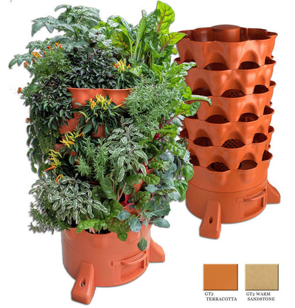 Garden Tower 2™, 50 - Plant Composting Vertical Garden Planter - Elm Dirt - 